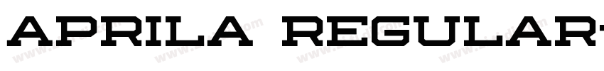Aprila Regular字体转换